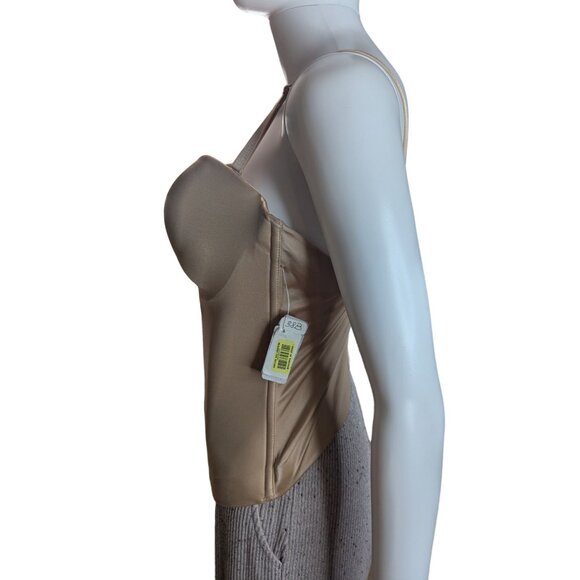 Fine Lines Low Back Strapless Convertible Shaping Bustier, Nude 38B - RL132 - Picture 7 of 12